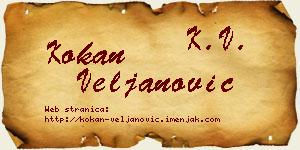 Kokan Veljanović vizit kartica